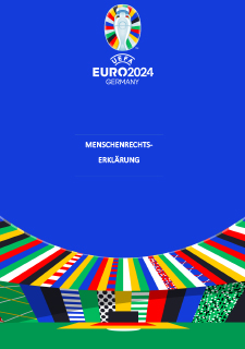 Deckblatt der Human Rights Declaration for UEFA EURO 2024
